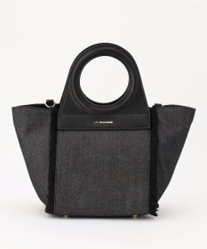 LA BAGAGERIE フリンジデニムバッグ Sサイズ