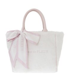 Maison de FLEUR スカーフ付きボア2WayMトートバッグ