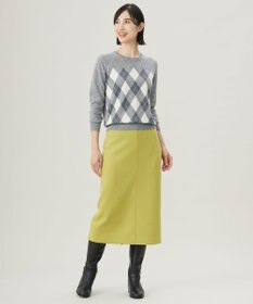 J.PRESS LADIES L 【洗える】アーガイル ツイン ニット