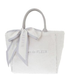Maison de FLEUR スカーフ付きボア2WayMトートバッグ