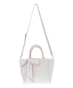 Maison de FLEUR スカーフ付きボア2WayMトートバッグ