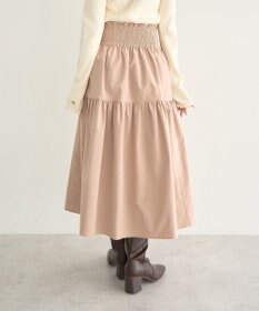 earth music&ecology ウエストシャーリングティアードスカート