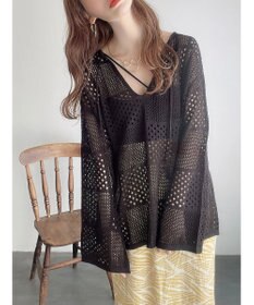 Green Parks ２ＷＡＹ透かし編みニットプルオーバー