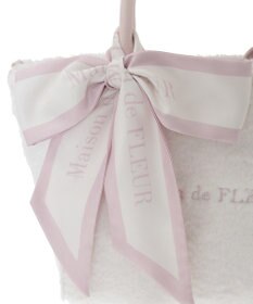 Maison de FLEUR スカーフ付きボア2WayMトートバッグ