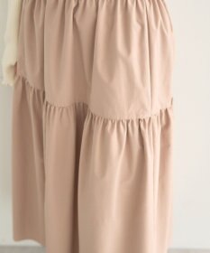 earth music&ecology ウエストシャーリングティアードスカート