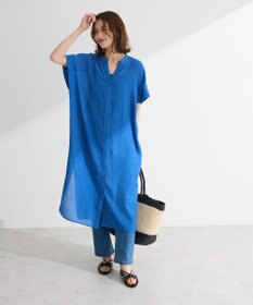 Green Parks 半袖シアーシャツワンピース