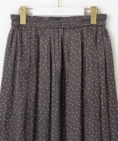 ANY SIS 【洗える】シャイニードットギャザー スカート