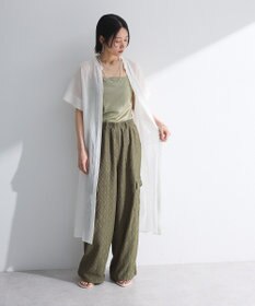 Green Parks 半袖シアーシャツワンピース