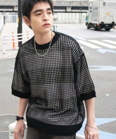 WEGO 【３点SET】アンサンブルメッシュニットプルオーバー（SS）