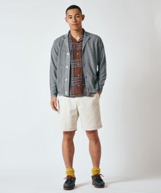 J.PRESS MEN フレンチリネンビッグチェックシャツ