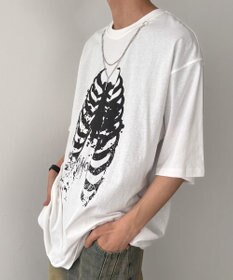 WEGO アクセ付きハードグラフィックT（SS）