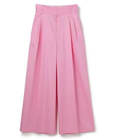 uncrave コットンクロスプレーン ワイドトラウザー