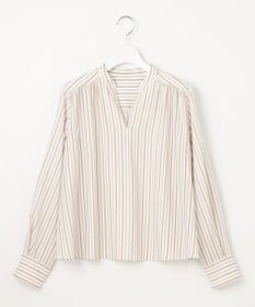 自由区 【洗える】SOMELOSクロップド丈 ブラウス