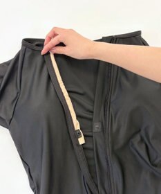 OP／FILA 【FILA】フルジップ半袖フィットネス水着4点セット/キャップ＆ミラーゴーグル付き