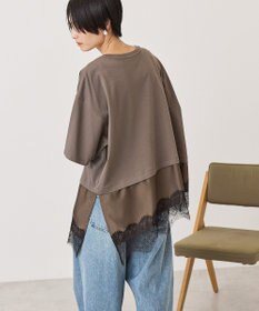 AMERICAN HOLIC レースドッキングＴシャツ