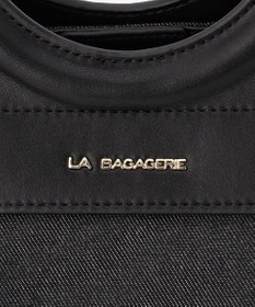 LA BAGAGERIE フリンジデニムバッグ Sサイズ