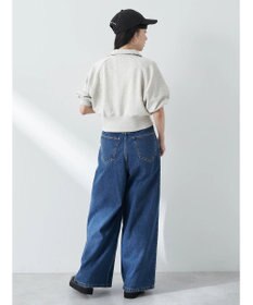 earth music&ecology ハーフジップショートプルオーバー