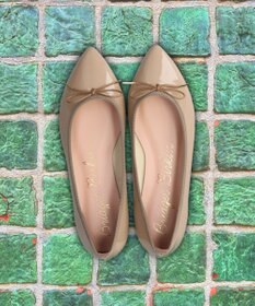 Bridget Birkin 【Bridget Birkin】ポインテッドリボンレインフラットパンプス