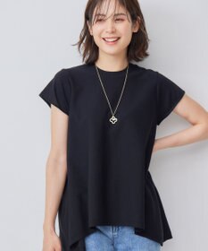 組曲 L 【WEB限定カラーあり】バックフレアニットTシャツ