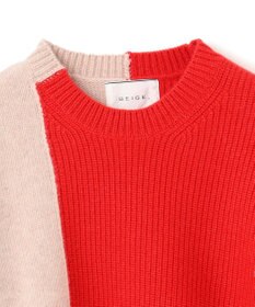 BEIGE， LAURIERS / ウールカシミヤバイカラーニット