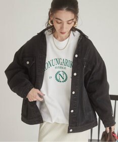 WEGO 【ANGIE VINTAGE】ビッグシルエットデニムジャケット / オーバーサイズGジャン