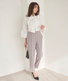 Feroux 【洗える・2WAY】リボンタイチュニック ブラウス