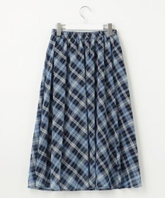 Feroux 楊柳チェックフレア スカート