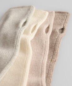 AND WOOL 〈上質な素材と手仕事から生まれた優しいニット〉カシミヤ100%アームウォーマー