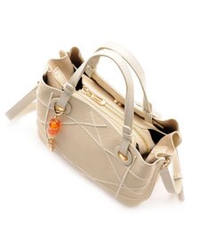 MioFIRANO カジュアルシッククロスラインハンドバッグ 2WAY チャーム付き　FIRANO フィラノ