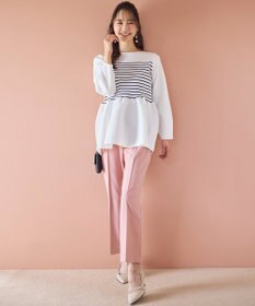 ANY SIS 【洗える】スポンディッシュペプラム ニット