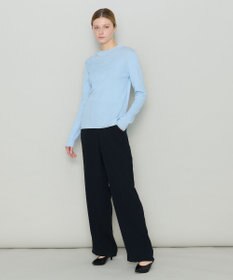 JOSEPH 【洗える】ウールリブ　ラウンドネックニット