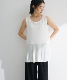 Green Parks 裾プリーツタンクトップ