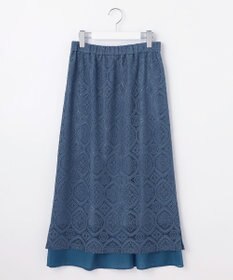 J.PRESS LADIES S 【洗える】ジャカードレース ナロースカート