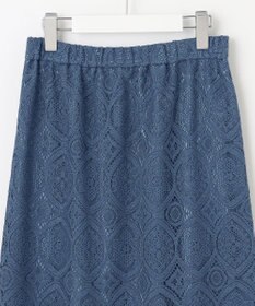 J.PRESS LADIES S 【洗える】ジャカードレース ナロースカート