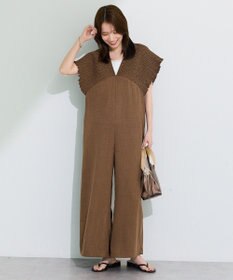 Green Parks シャーリングサロペット