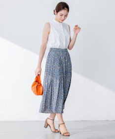 組曲 【洗える】ブラウスライクジャージーノースリーブ カットソー