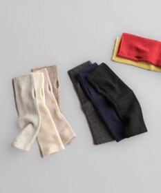 上質な素材と手仕事から生まれた優しいニット〉カシミヤ100%アーム