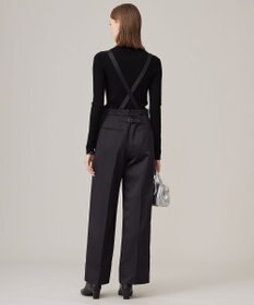 ICB L 【CLASSY.1月号掲載・2WAY・洗える】 クリアサテン ワイドストレートパンツ