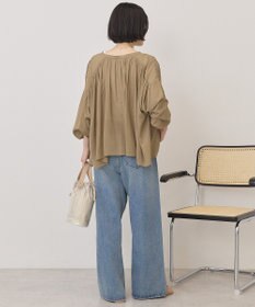 AMERICAN HOLIC スキッパーギャザーブラウス