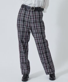 WEGO 【SCHOOL ITEM】スクールチェックスリムスラックス