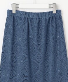 J.PRESS LADIES S 【洗える】ジャカードレース ナロースカート