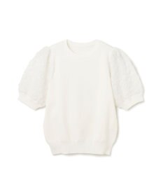 GRACE CONTINENTAL シアーハーフニットトップ