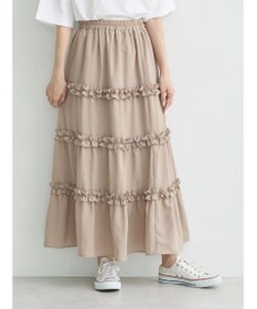 earth music&ecology ミニフリルボリュームスカート