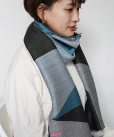 POLS ウールジャカードストール