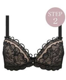 BRADELIS New York 【BRADELIS New York / 育乳補整ブラ・STEP2 寄せる】ナオミステップ2ブラ24S1 脇高設計でしっかり寄せ上げ