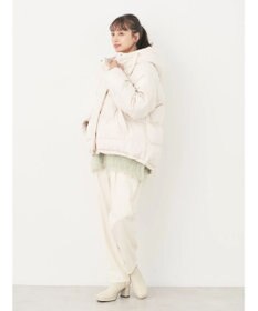 earth music&ecology フーディー中綿ブルゾン