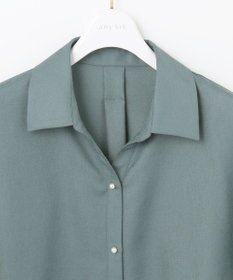 ANY SIS 【速乾・接触冷感】スムージーポリエステル シャツ ブラウス