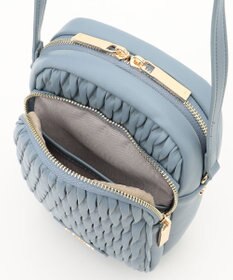 LA BAGAGERIE ランダムプリーツショルダーバッグ タテ