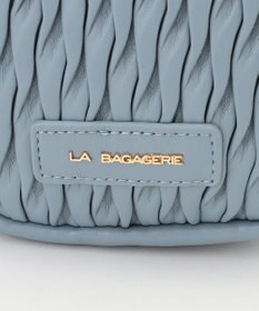 LA BAGAGERIE ランダムプリーツショルダーバッグ タテ