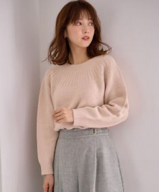 ANY SIS 【洗える】ソフトタッチ求心 ニット